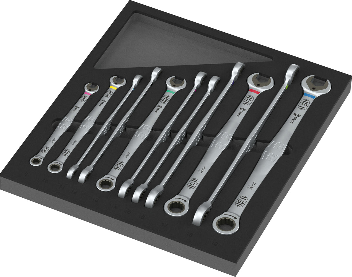 Wera 05150125001 9735 FOAM INSERT 6007 JOKER LONG SET 1, 12 PIECES