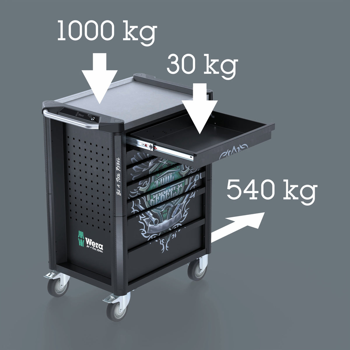 Wera 05150135001 9705 TOOL REBEL ROLLER CABINET STAINLESS 1 - image 8