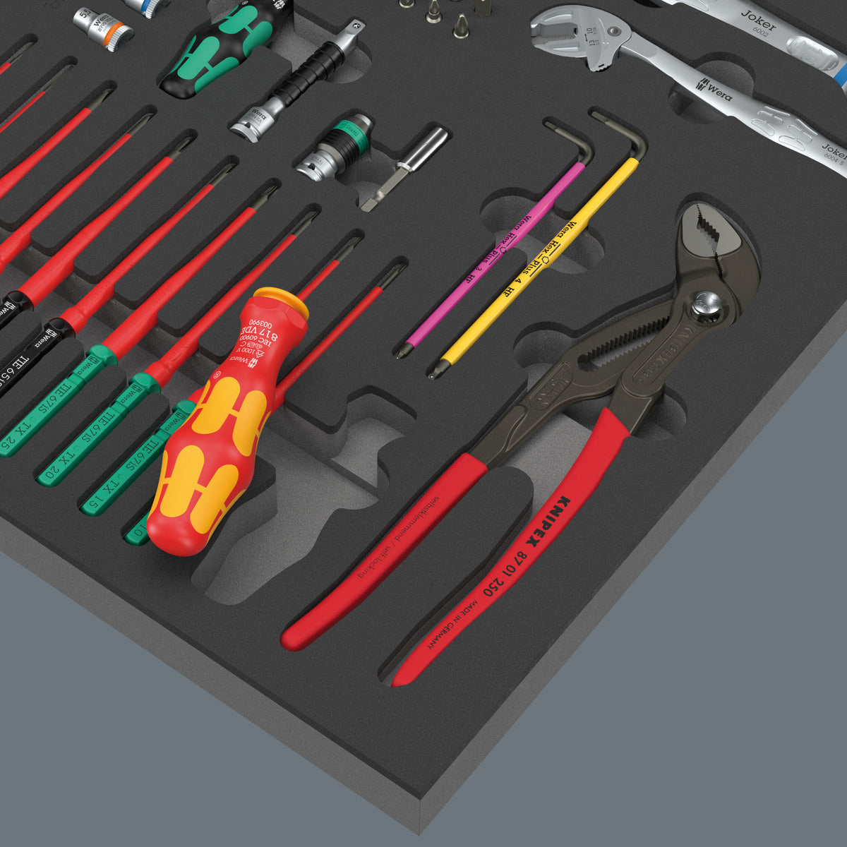 Wera 05150153001 9753 FOAM INSERT KRAFTFORM KOMPAKT MAINTENANCE SET 1, 45 PIECES - image 4
