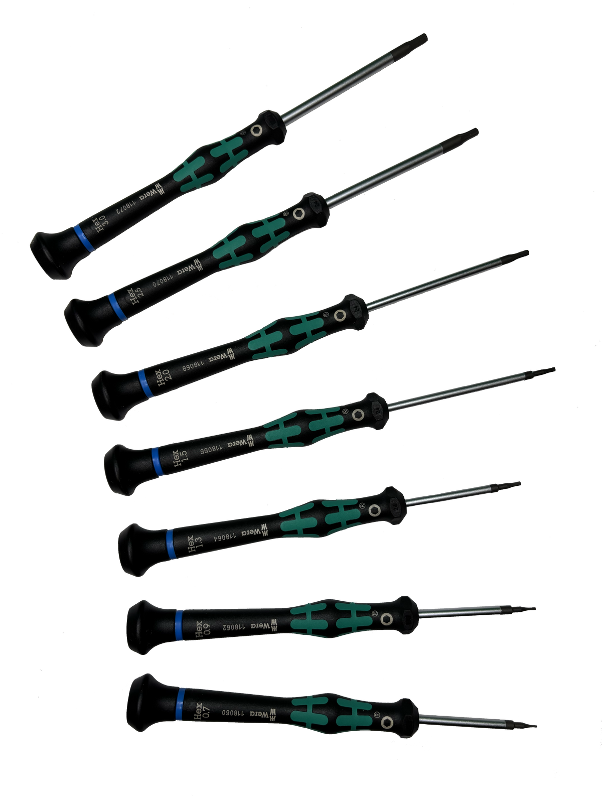 Wera 05345273001 2054/7 ELECTRONICS HEXAGON SCREWDRIVER HEX-PLUS SET