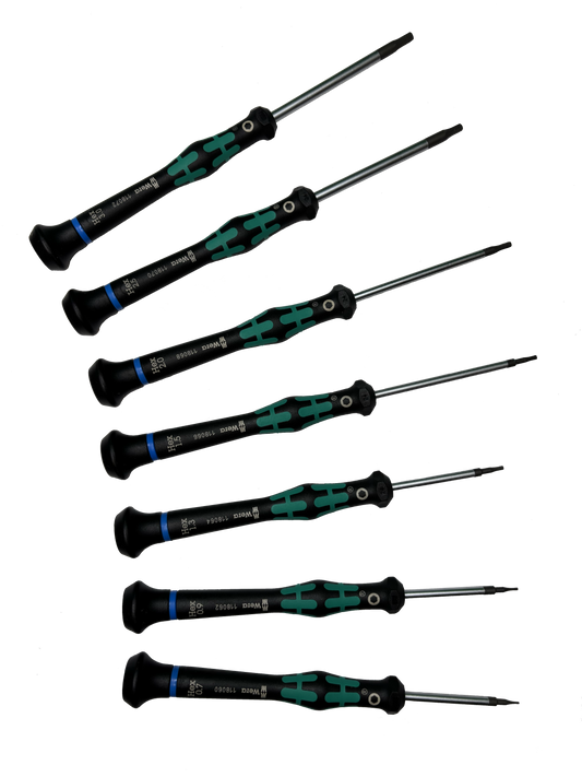 Wera 05345273001 2054/7 ELECTRONICS HEXAGON SCREWDRIVER HEX-PLUS SET