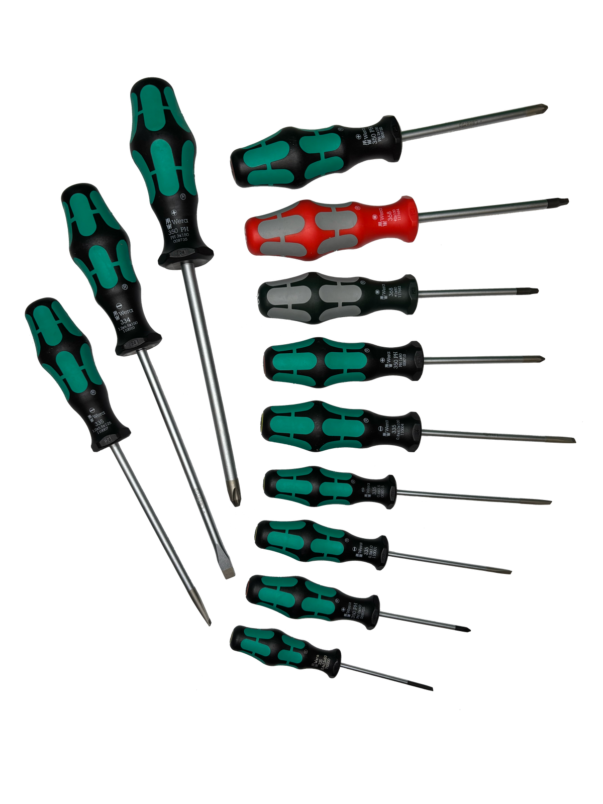 Wera 05347901001 334/368/12 SCREWDRIVER SET