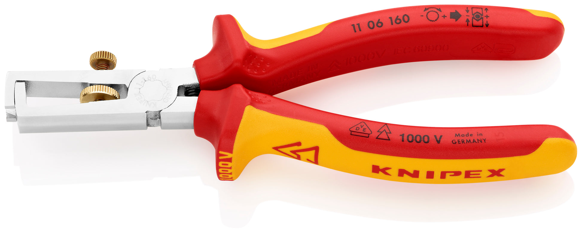 Knipex 11 06 160 End-Type Wire Stripper-1000V Insulated - image 2