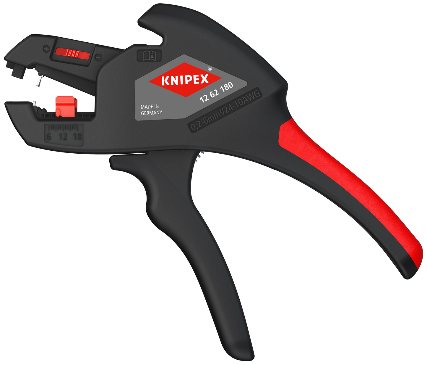 Knipex 12 62 180 Automatic Wire Stripper 10-24 AWG - KNIPEX Tools