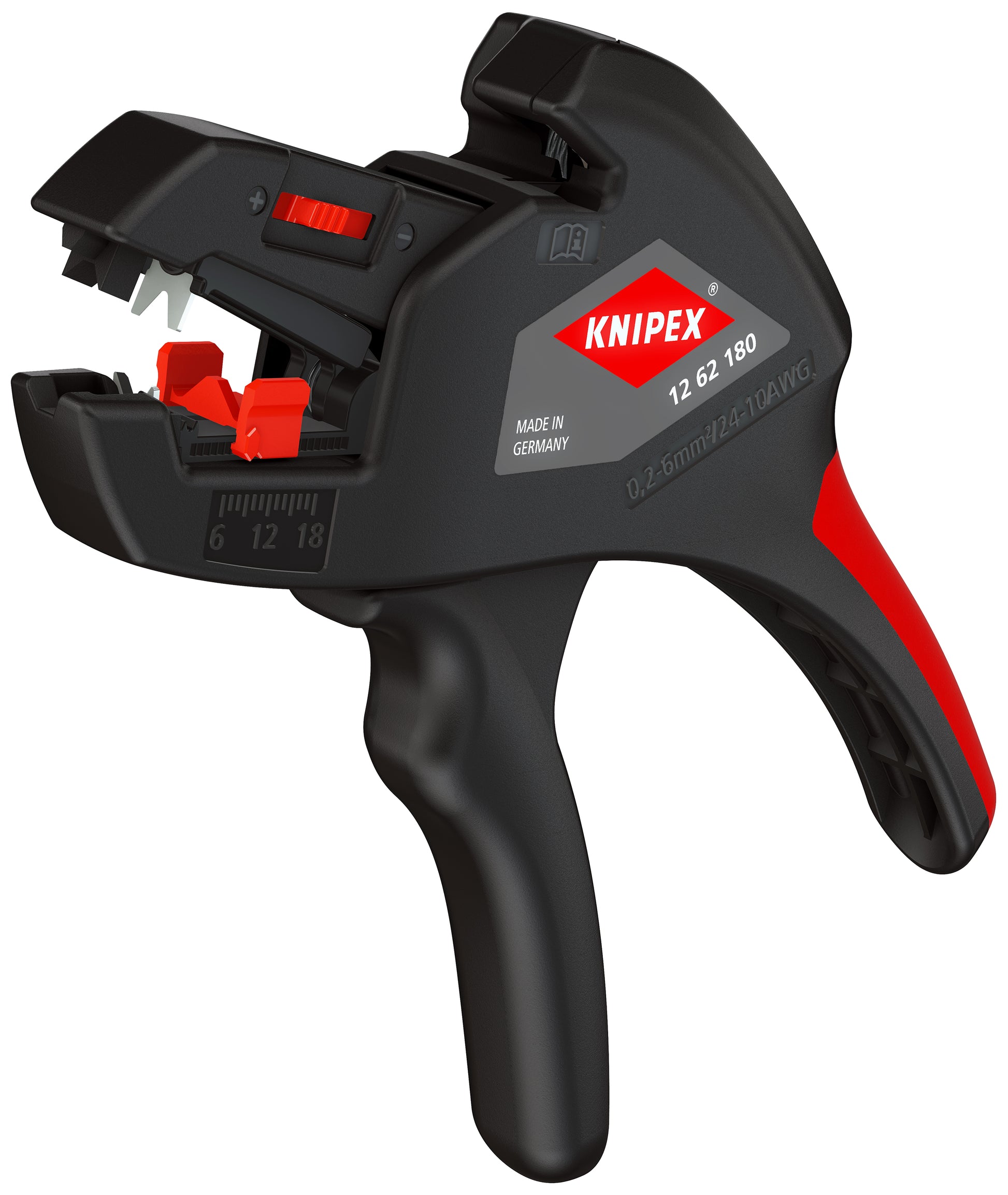 Knipex 12 62 180 Automatic Wire Stripper 10-24 AWG - image 2
