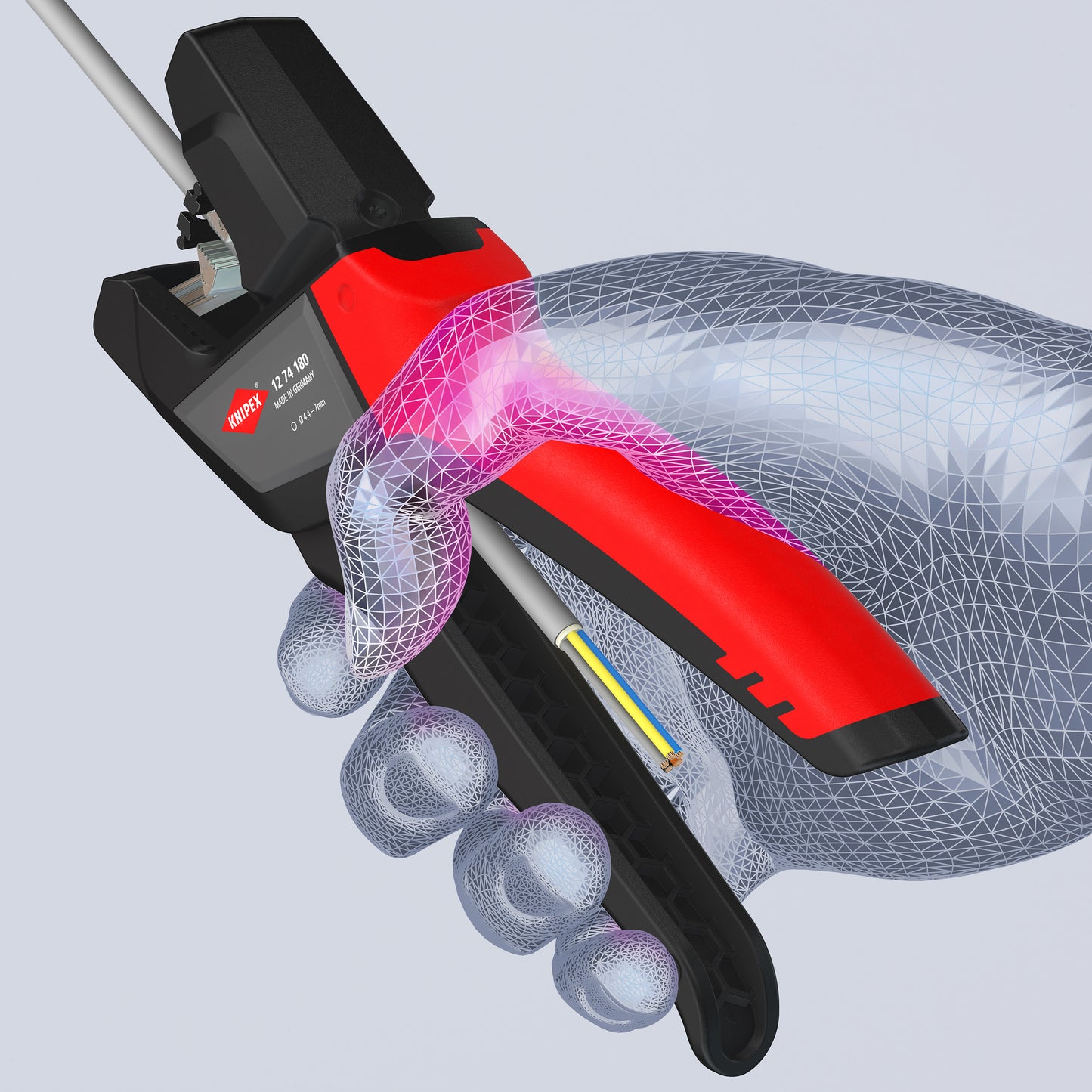 Knipex 12 74 180 SB Automatic Control Cable Stripper - image 7