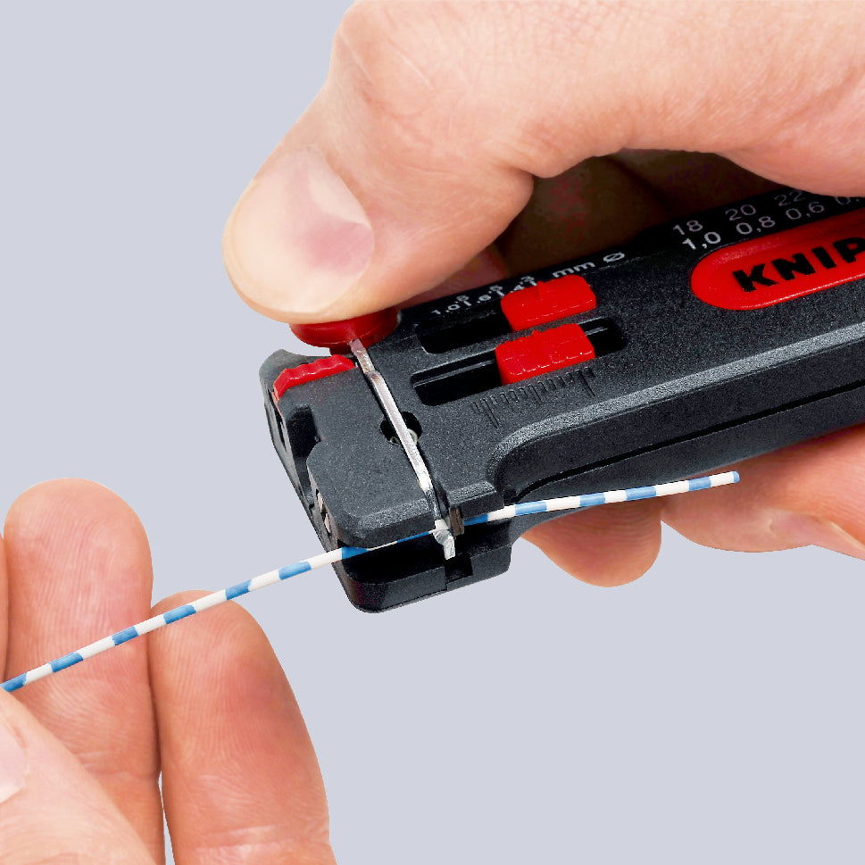Knipex 12 80 100 SB Mini Wire Stripper 18-28 AWG - image 4