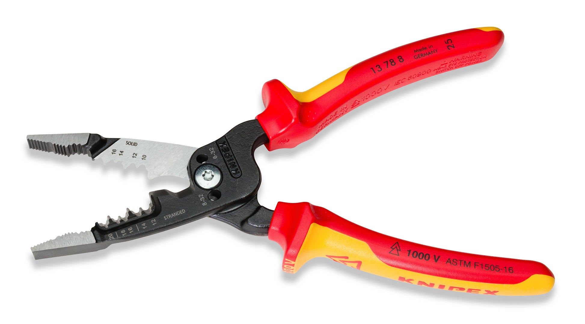 Knipex 13 78 8 SBA Forged Wire Stripper 20-10 AWG-1000V Insulated - image 3