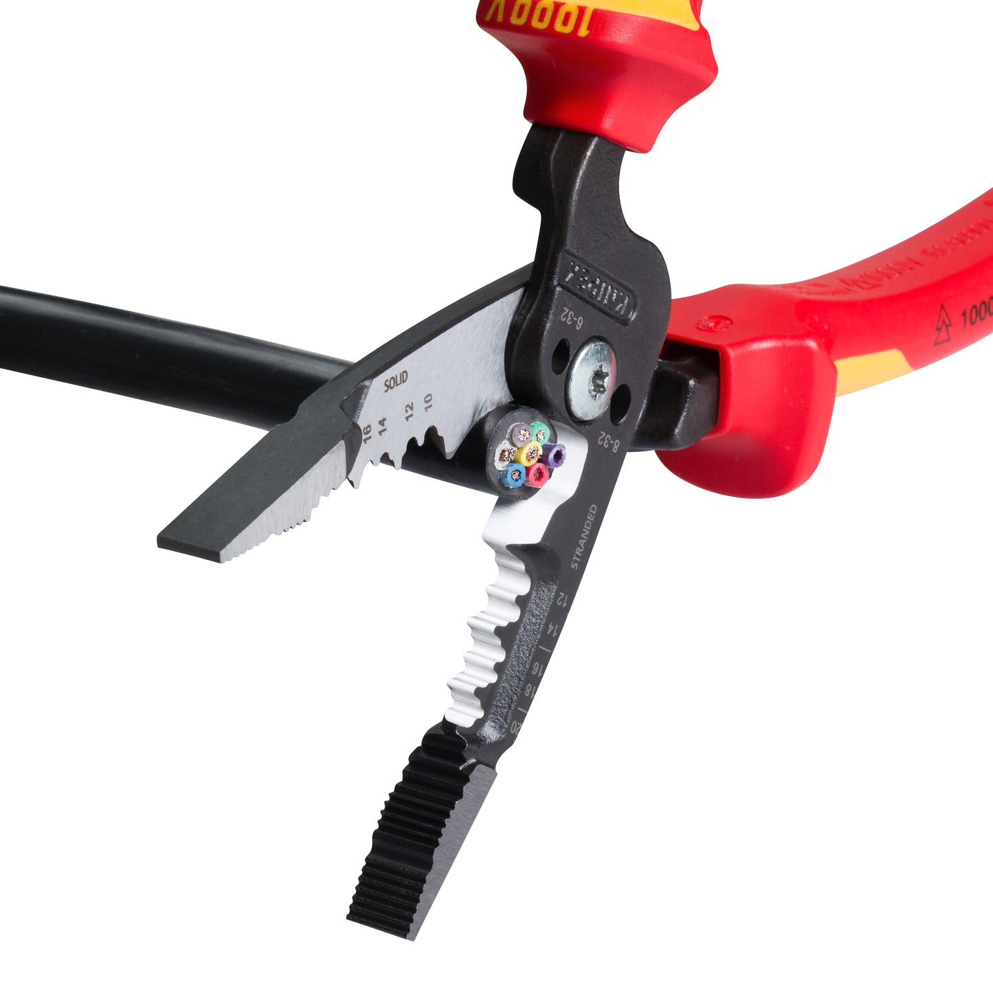 Knipex 13 78 8 SBA Forged Wire Stripper 20-10 AWG-1000V Insulated - image 6