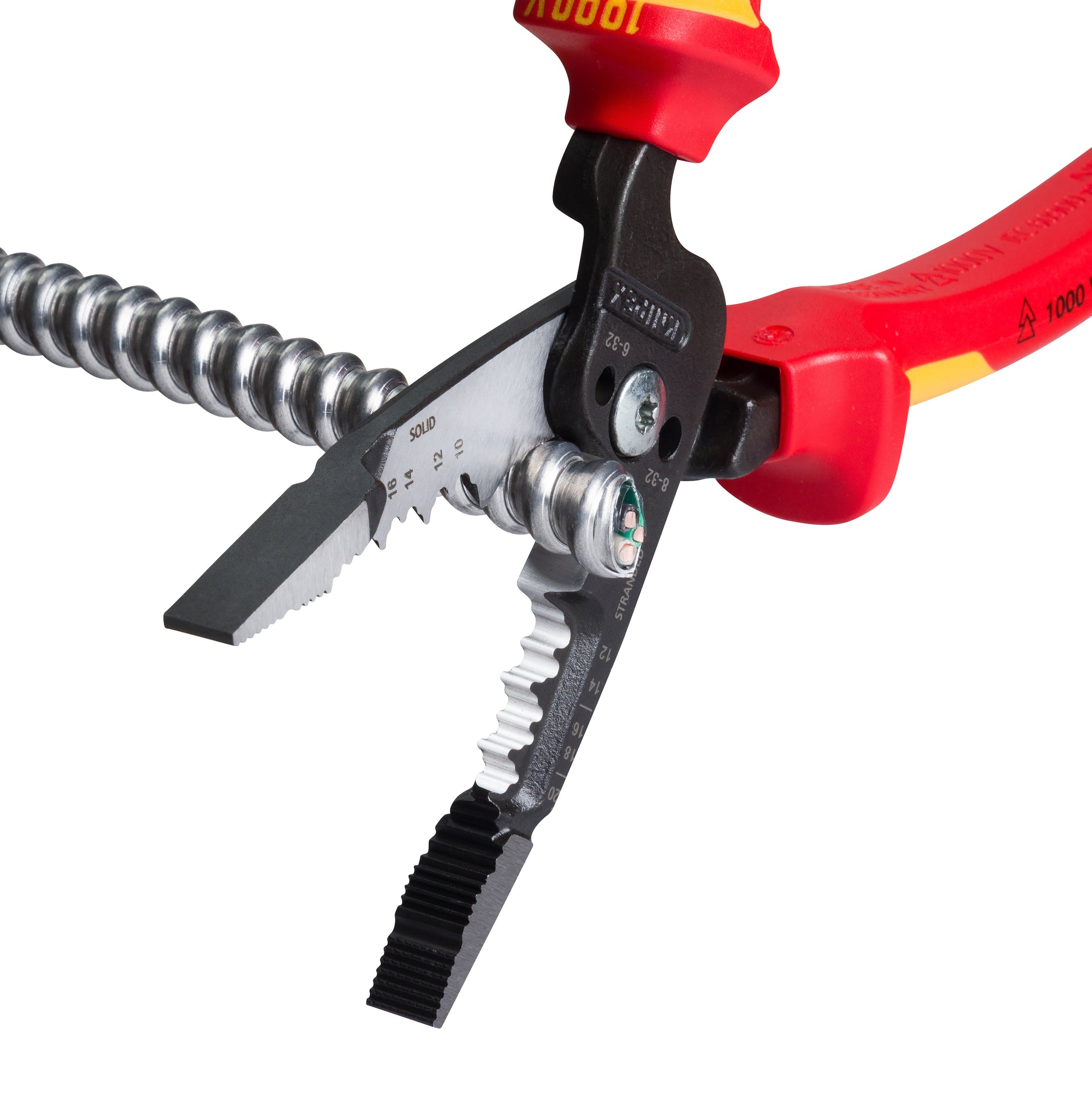 Knipex 13 78 8 SBA Forged Wire Stripper 20-10 AWG-1000V Insulated - image 8