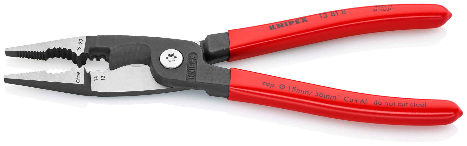 Knipex 13 81 8 SBA 6-in-1 Electrical Installation Pliers 12 and 14 AWG - image 3