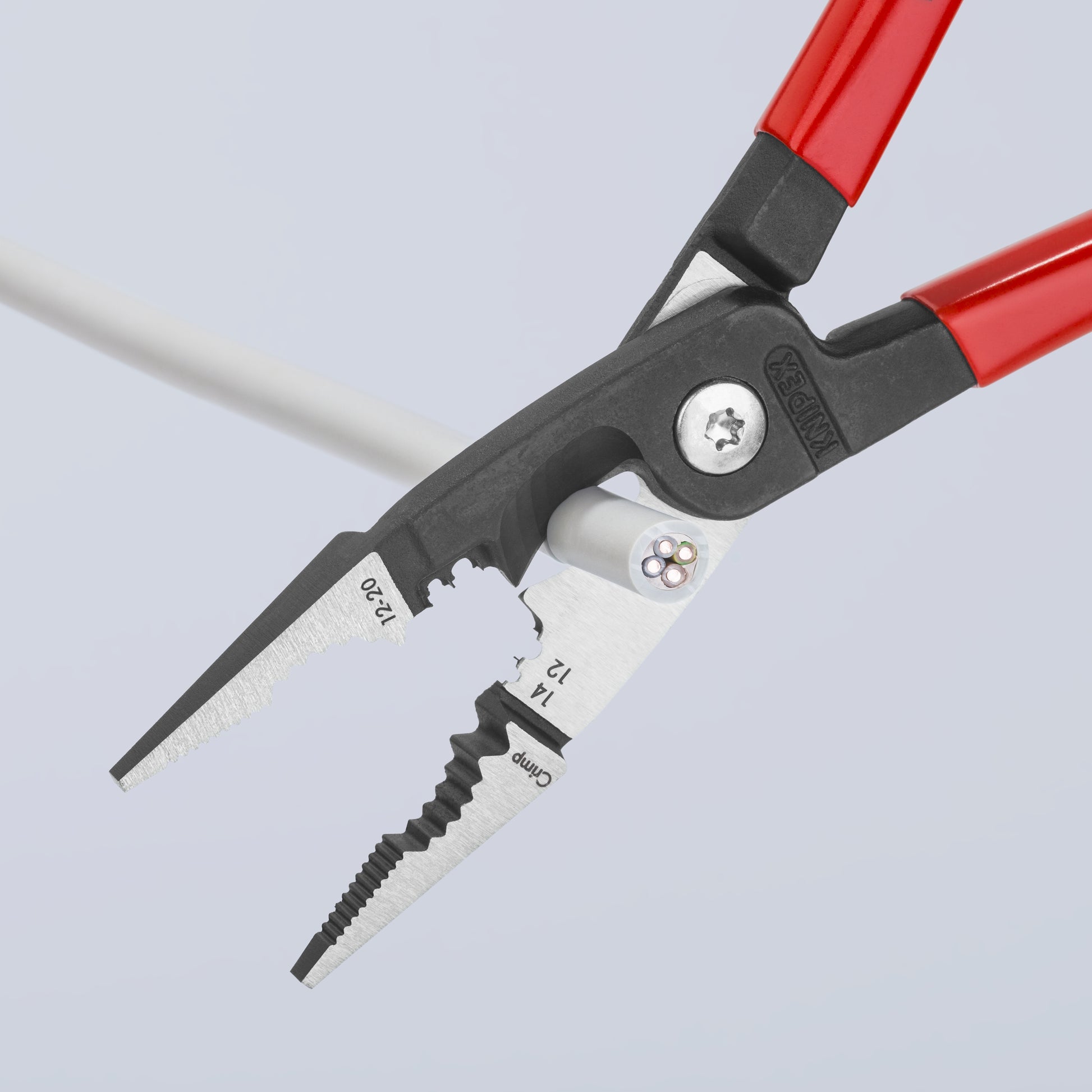 Knipex 13 81 8 6-in-1 Electrical Installation Pliers 12 and 14 AWG - image 4