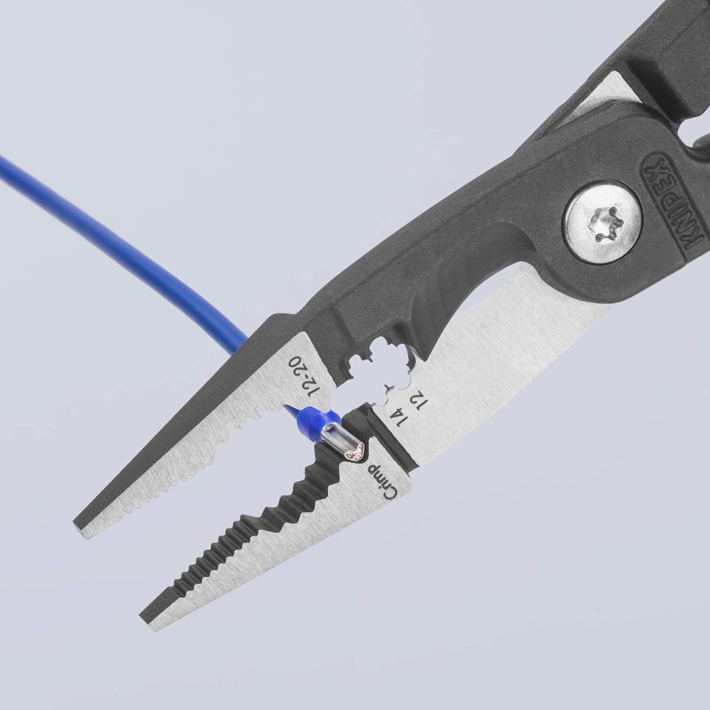 Knipex 13 81 8 6-in-1 Electrical Installation Pliers 12 and 14 AWG - image 6