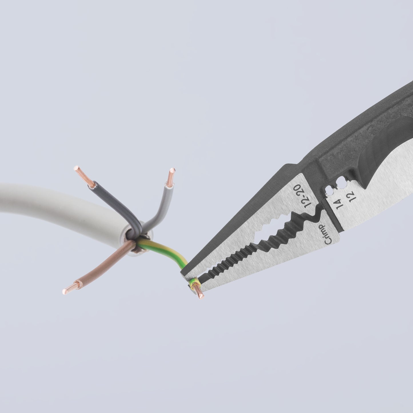 Knipex 13 81 8 6-in-1 Electrical Installation Pliers 12 and 14 AWG - image 7