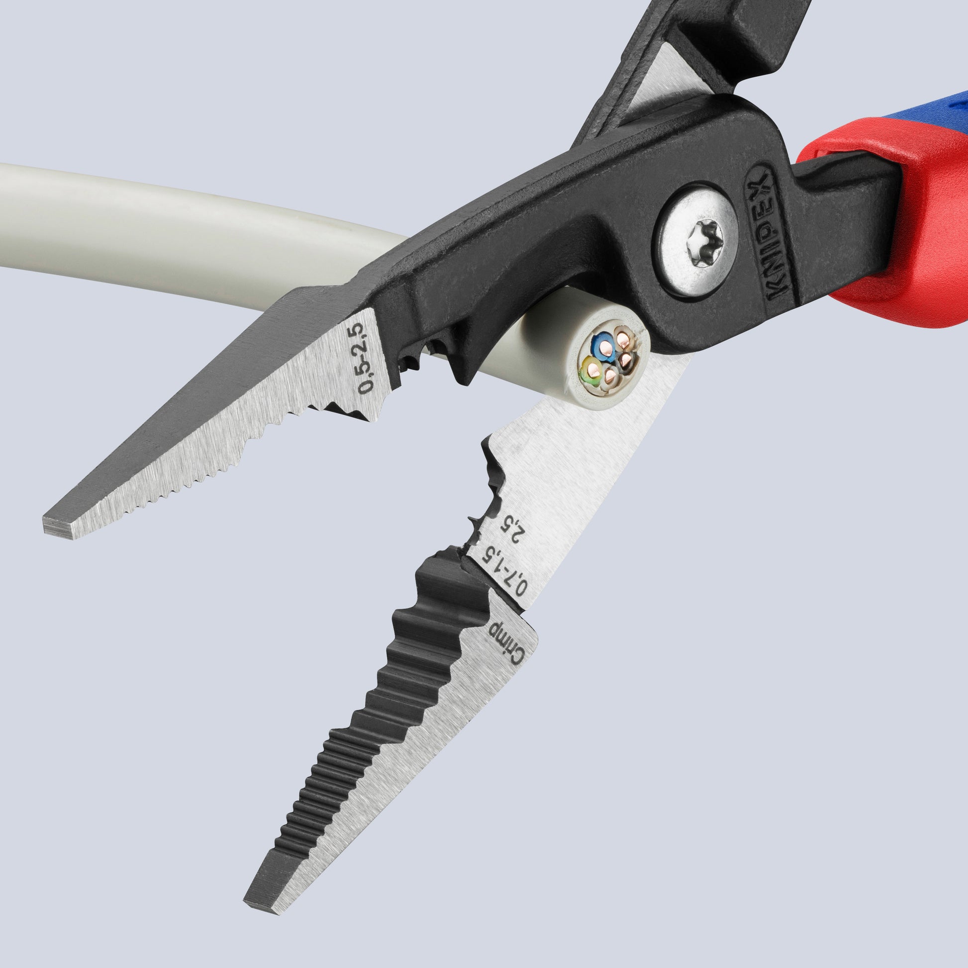 Knipex 13 82 200 SB 6-in-1 Electrical Installation Pliers-Metric Wire - image 4