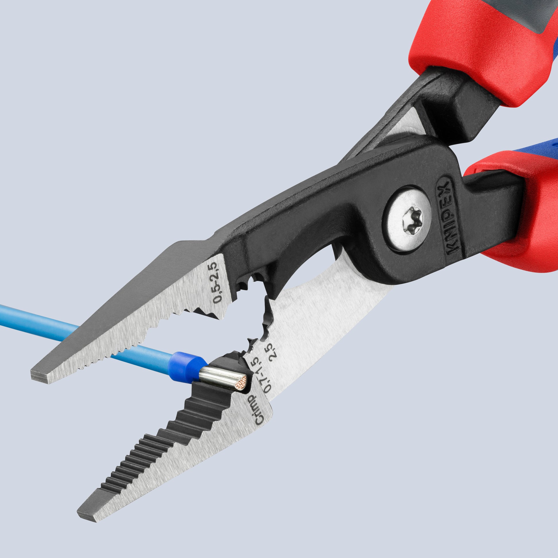 Knipex 13 82 200 SB 6-in-1 Electrical Installation Pliers-Metric Wire - image 6