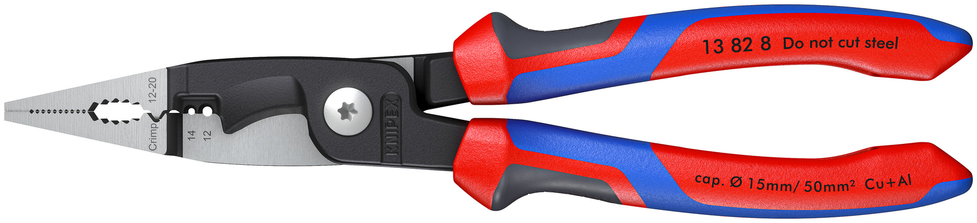 Knipex 13 82 8 SBA 6-in-1 Electrical Installation Pliers 12 and 14 AWG - KNIPEX Tools