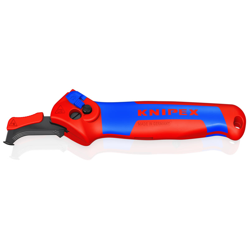 Knipex 16 50 145 SB Stripping Knife With guide shoe and ratchet function