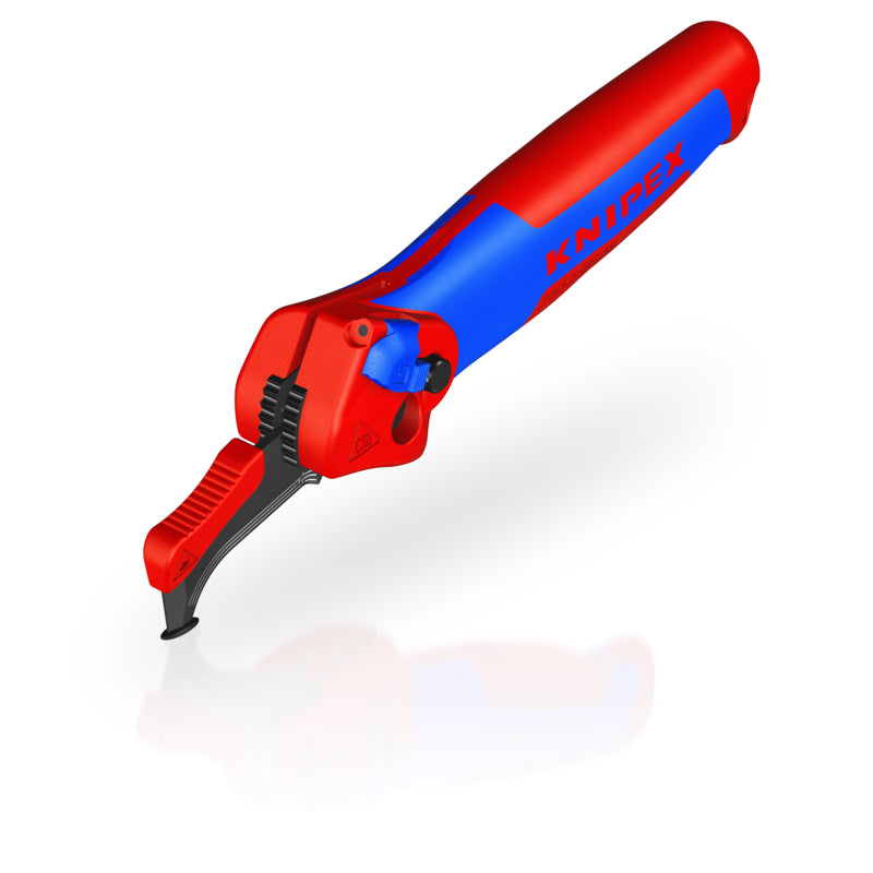 Knipex 16 50 145 SB Stripping Knife With guide shoe and ratchet function