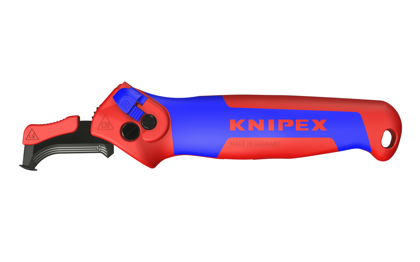 Knipex 16 50 145 SB Stripping Knife With guide shoe and ratchet function