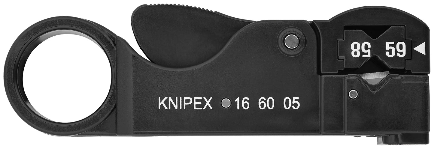 Knipex 16 60 05 SB Coax Wire Stripper - KNIPEX Tools