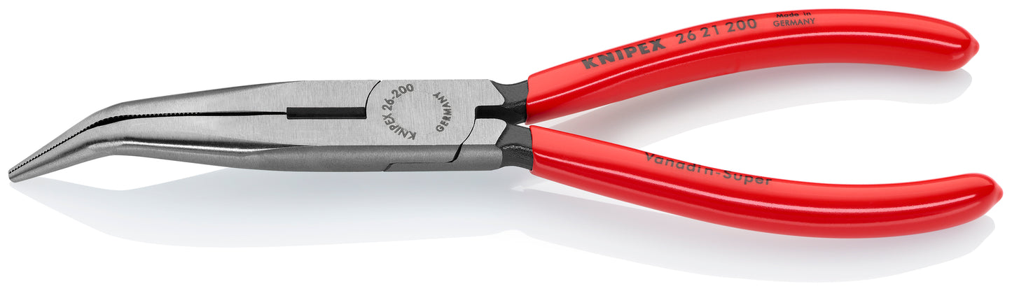 Knipex 26 21 200 SBA Long Nose 40° Angled Pliers with Cutter - image 2