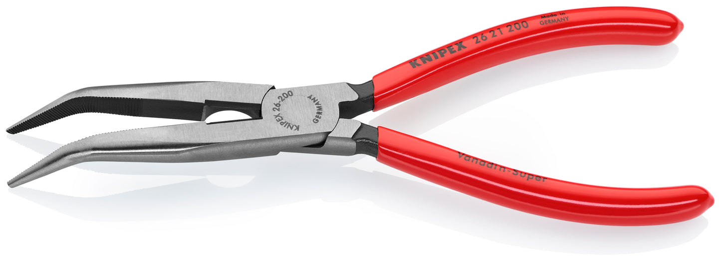 Knipex 26 21 200 SBA Long Nose 40° Angled Pliers with Cutter - image 3