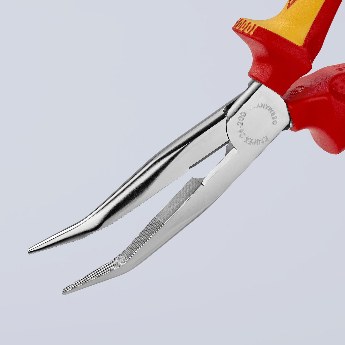 Knipex 26 26 200 Long Nose 40° Angled Pliers with Cutter-1000V Insulated - image 4