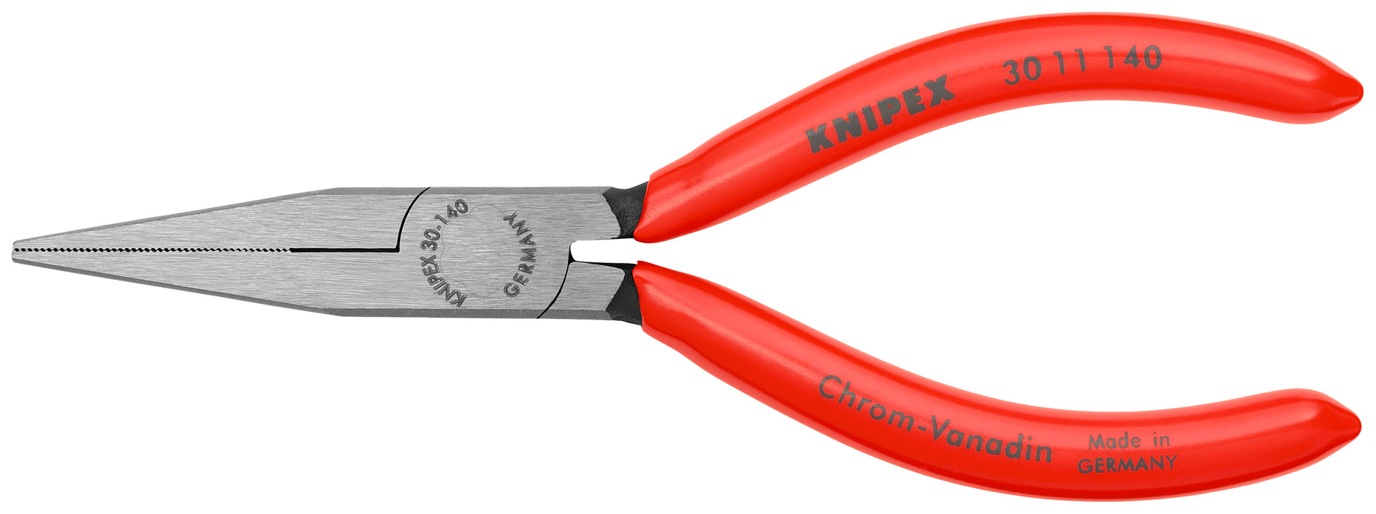 Knipex 30 11 140 Long Nose Pliers-Flat Tips - KNIPEX Tools