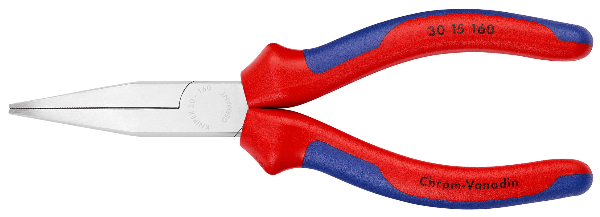 Knipex 30 15 160 Long Nose Pliers-Flat Tips - KNIPEX Tools