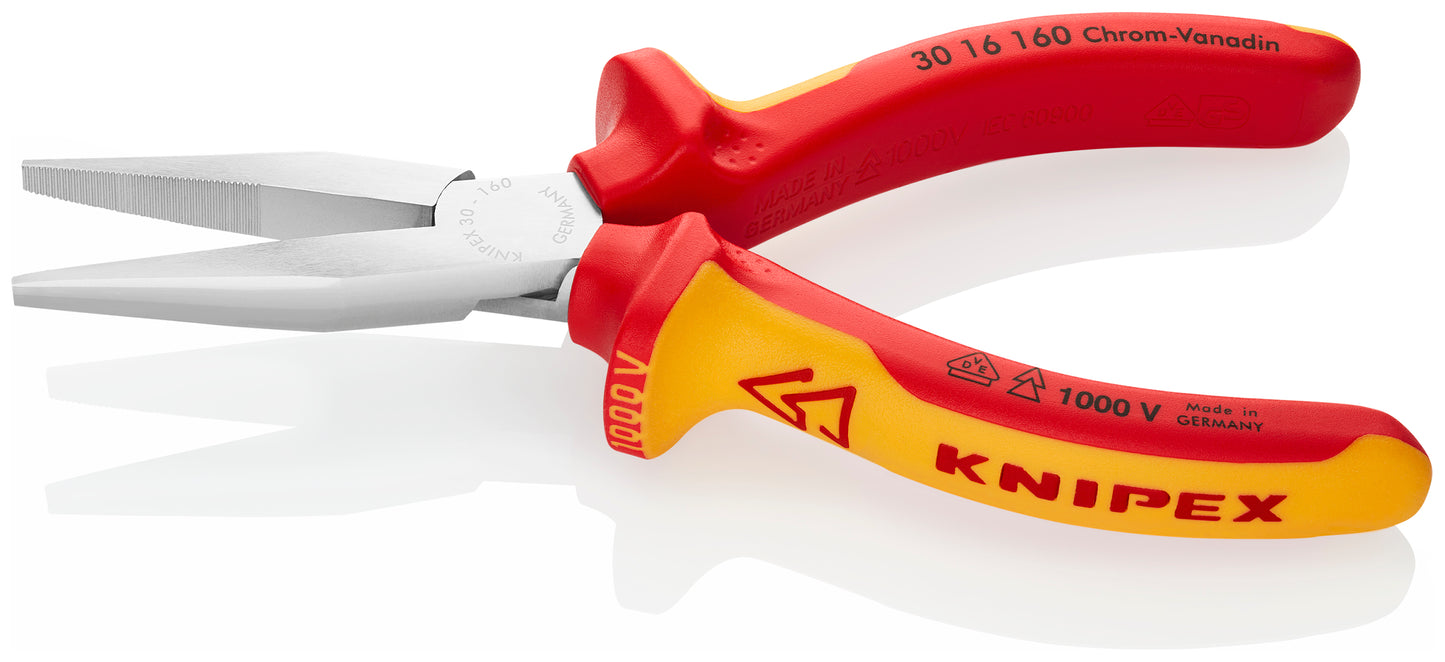 Knipex 30 16 160 Long Nose Pliers-Flat Tips-1000V Insulated - image 3