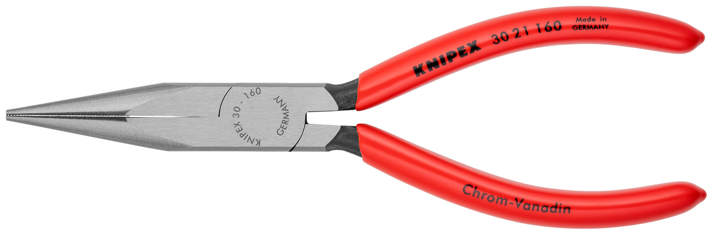 Knipex 30 21 160 Long Nose Pliers-Half Round Tips - KNIPEX Tools