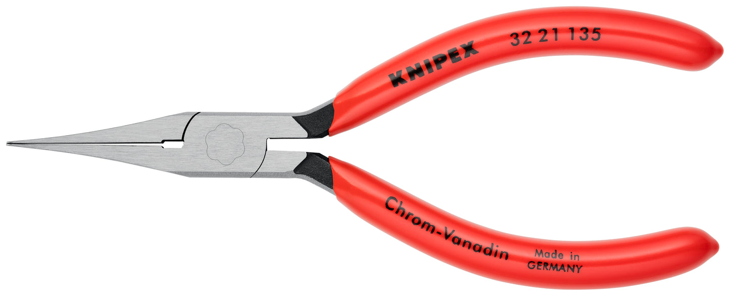 Knipex 32 21 135 Long Nose Relay Adjusting Pliers-Flat Tips - KNIPEX Tools