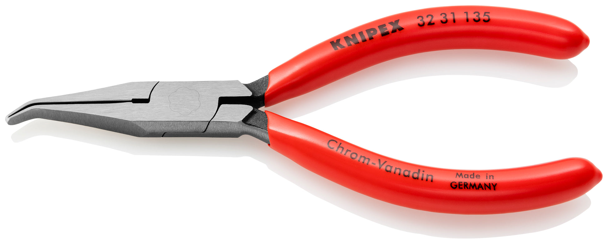 Knipex 32 31 135 Long Nose Relay Adjusting 40° Angled Pliers-Flat Tips - image 2
