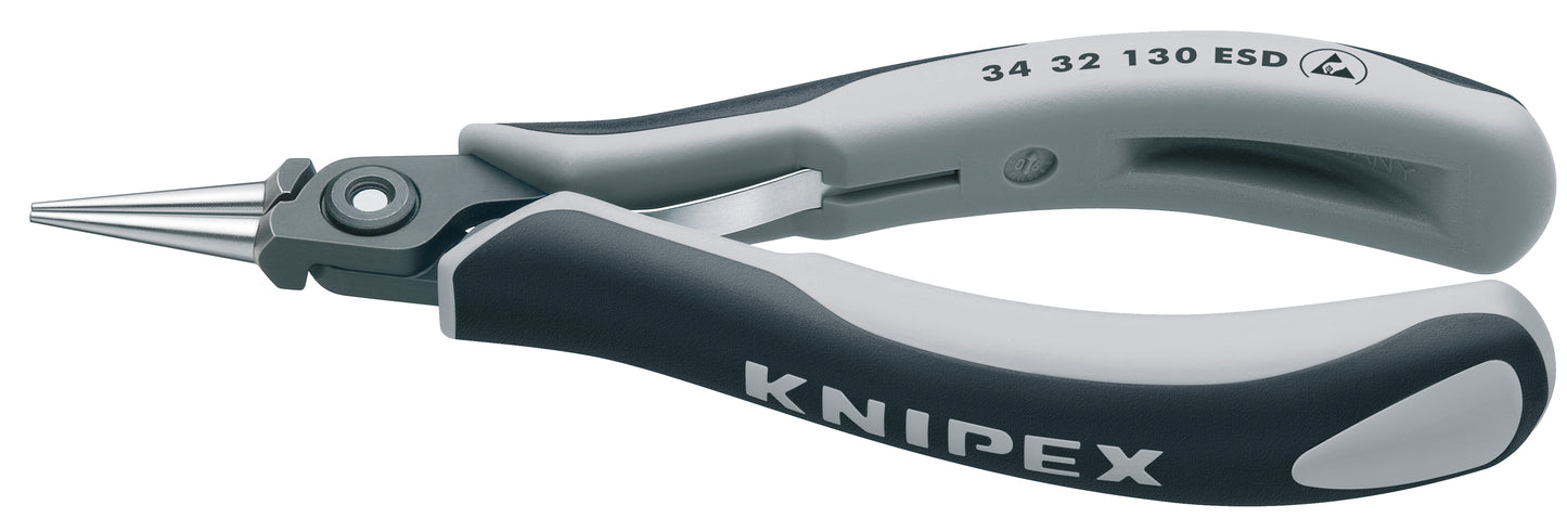 Knipex 34 32 130 ESD Electronics Pliers-Round Tips, ESD Handles - image 2