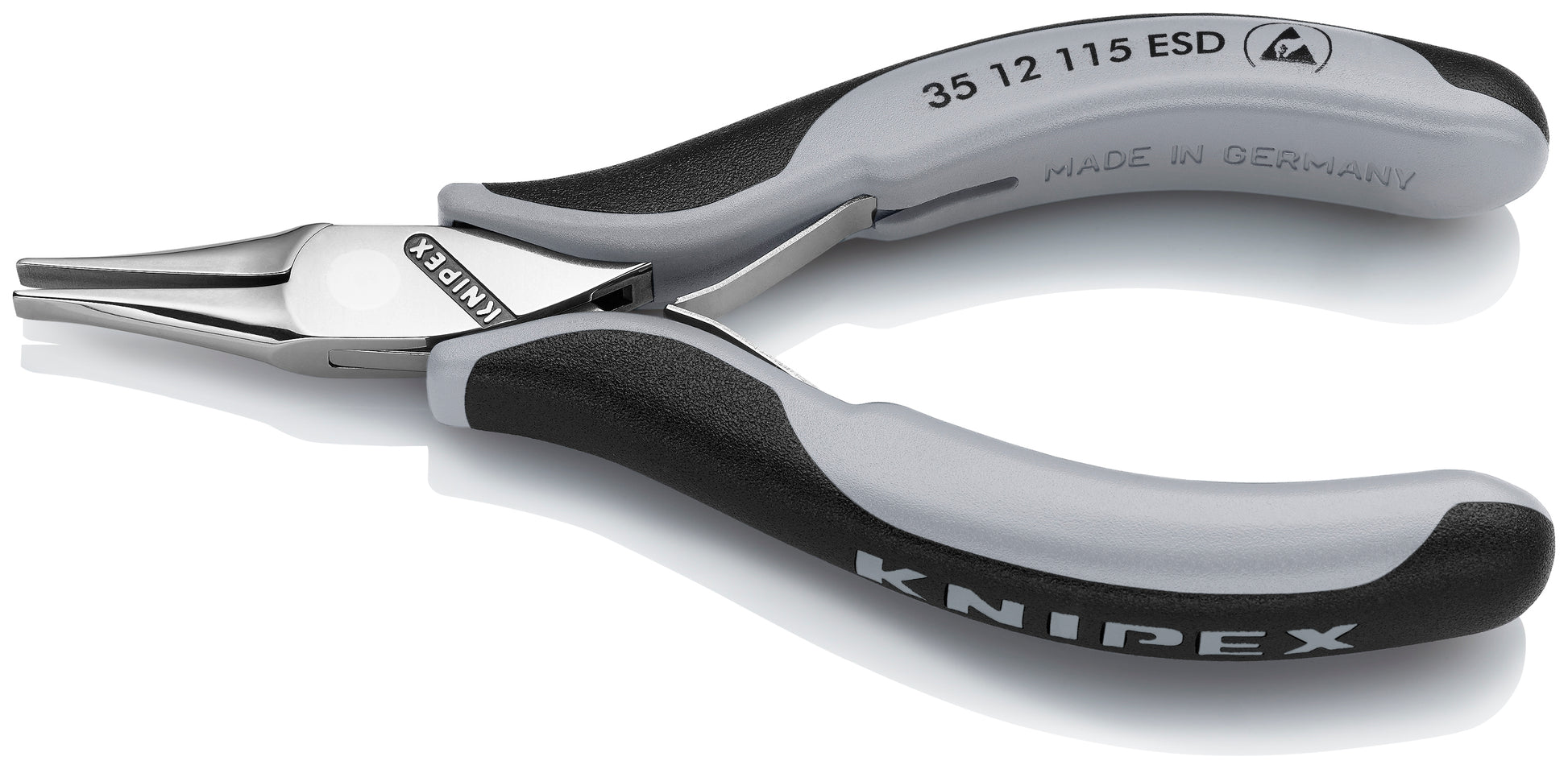 Knipex 35 12 115 ESD Electronics Pliers-Flat Tips, ESD Handles - image 3