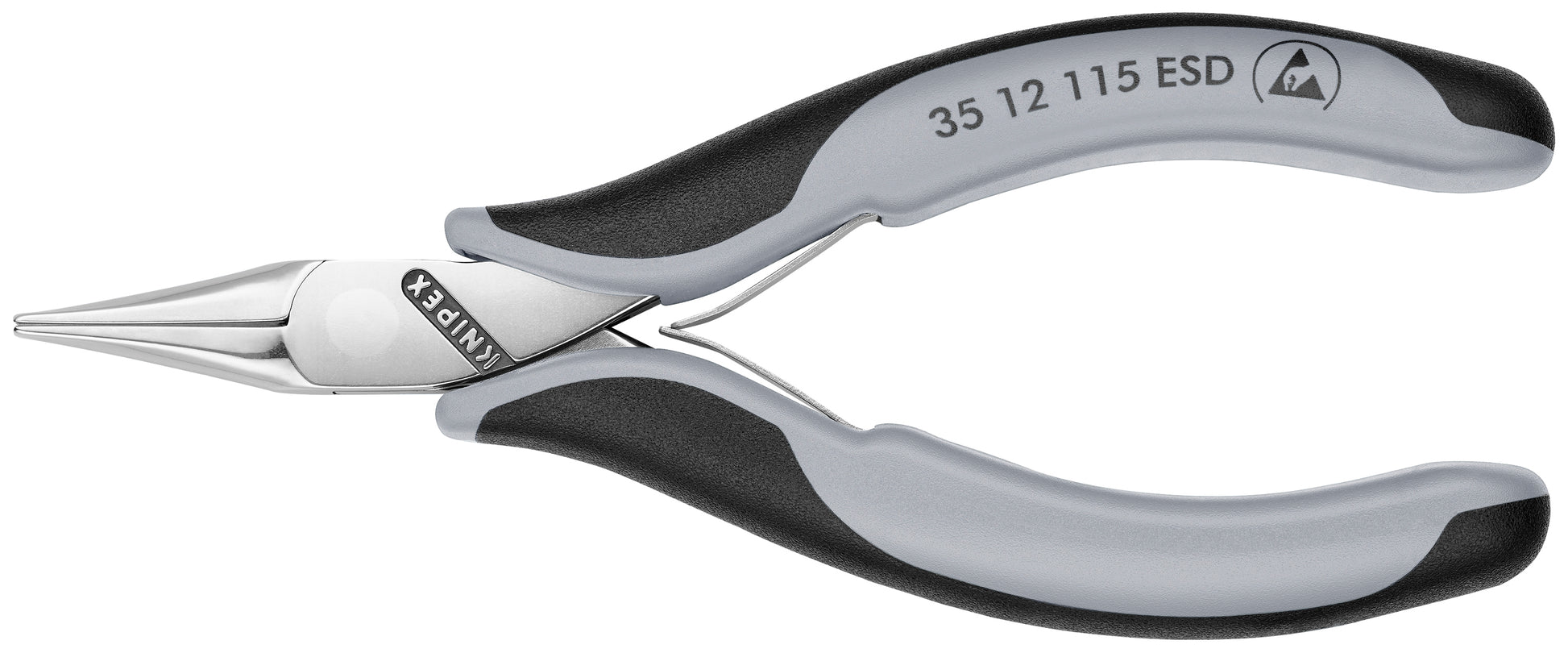 Knipex 35 12 115 ESD Electronics Pliers-Flat Tips, ESD Handles - KNIPEX Tools
