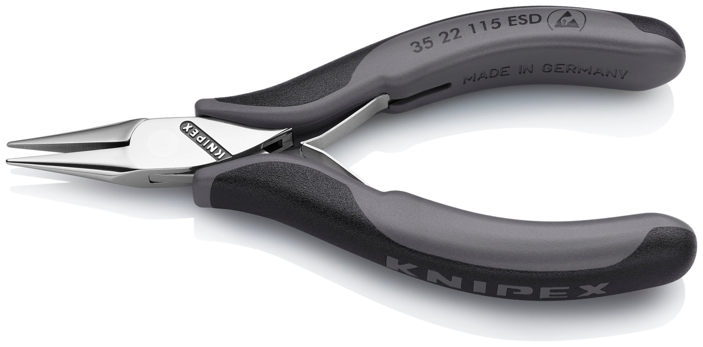 Knipex 35 22 115 ESD Electronics Pliers-Half Round Tips, ESD Handles - image 3