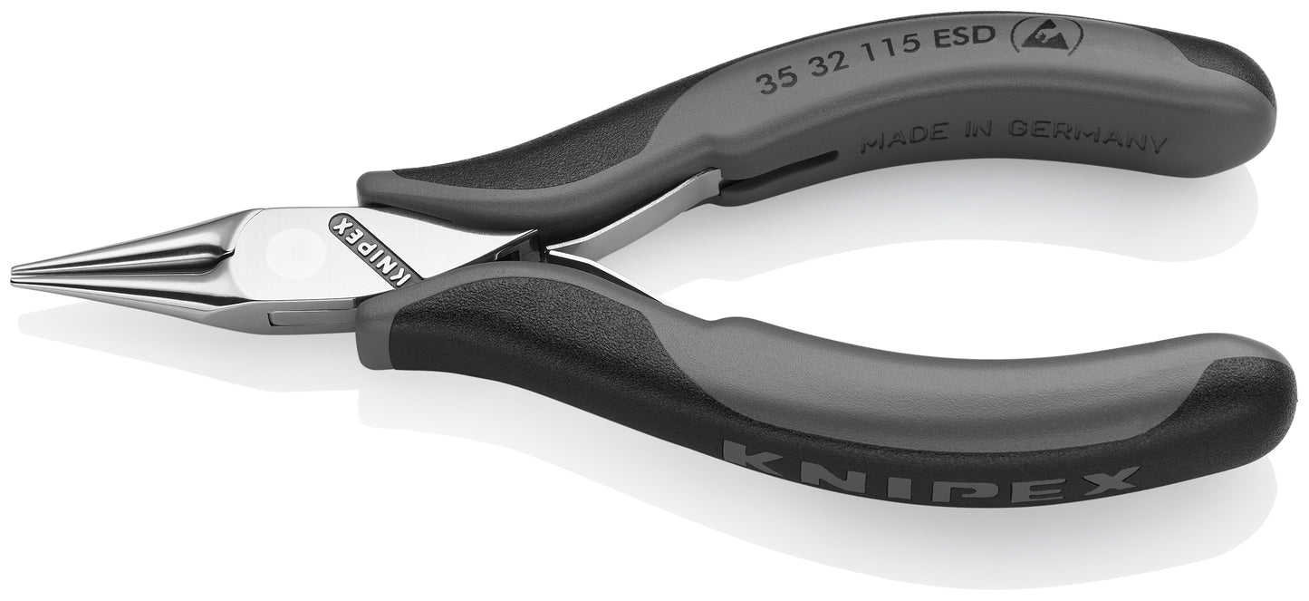 Knipex 35 32 115 ESD Electronics Pliers-Round Tips, ESD Handles - image 2