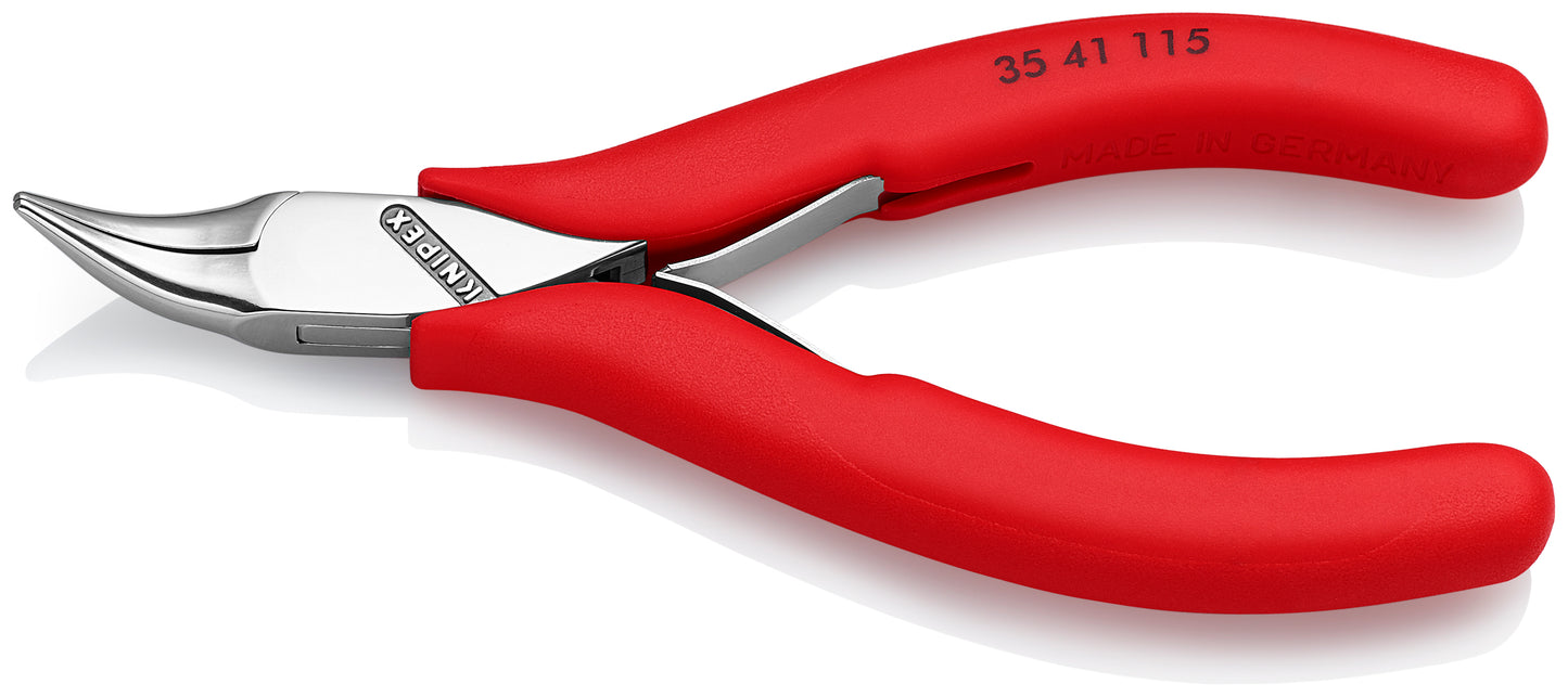 Knipex 35 41 115 Electronics 45° Angled Pliers-Half Round Tips - image 2