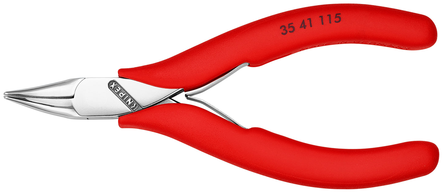 Knipex 35 41 115 Electronics 45° Angled Pliers-Half Round Tips - KNIPEX Tools
