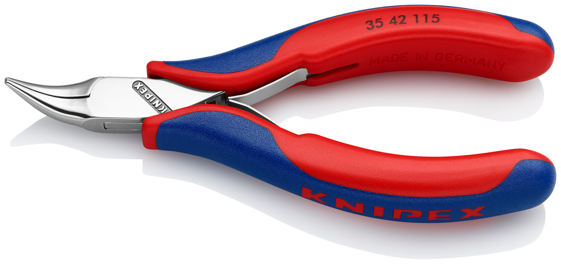 Knipex 35 42 115 Electronics 45° Angled Pliers-Half Round Tips - image 2
