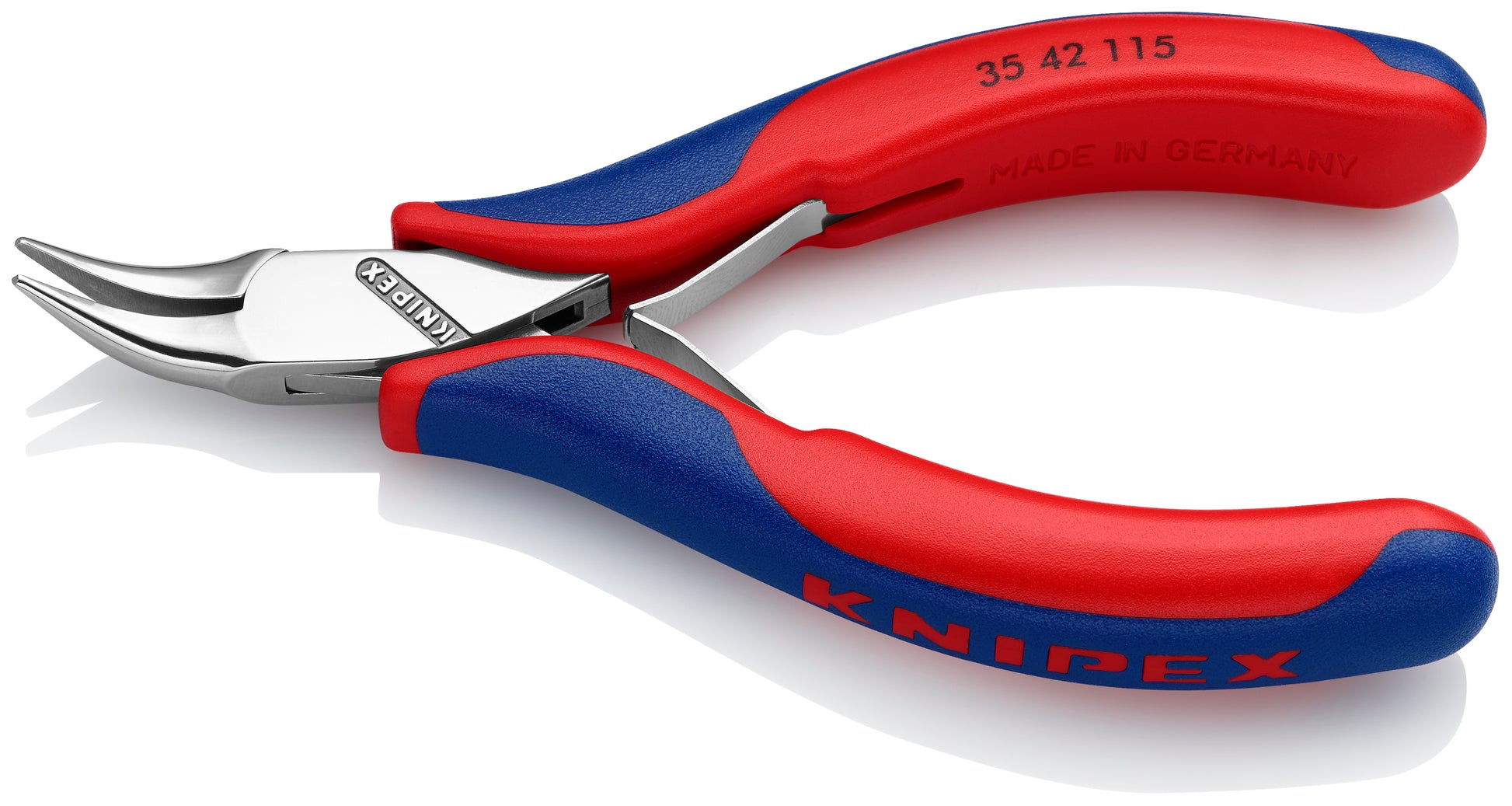 Knipex 35 42 115 Electronics 45° Angled Pliers-Half Round Tips - image 3