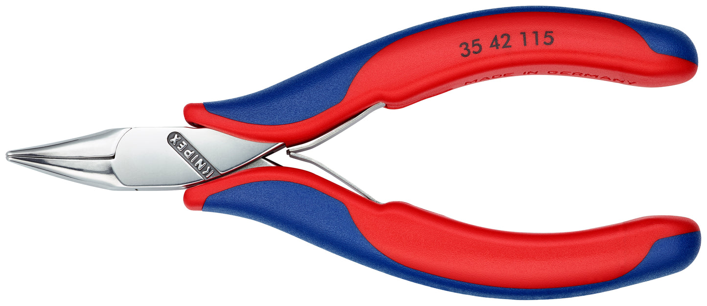Knipex 35 42 115 Electronics 45° Angled Pliers-Half Round Tips - KNIPEX Tools