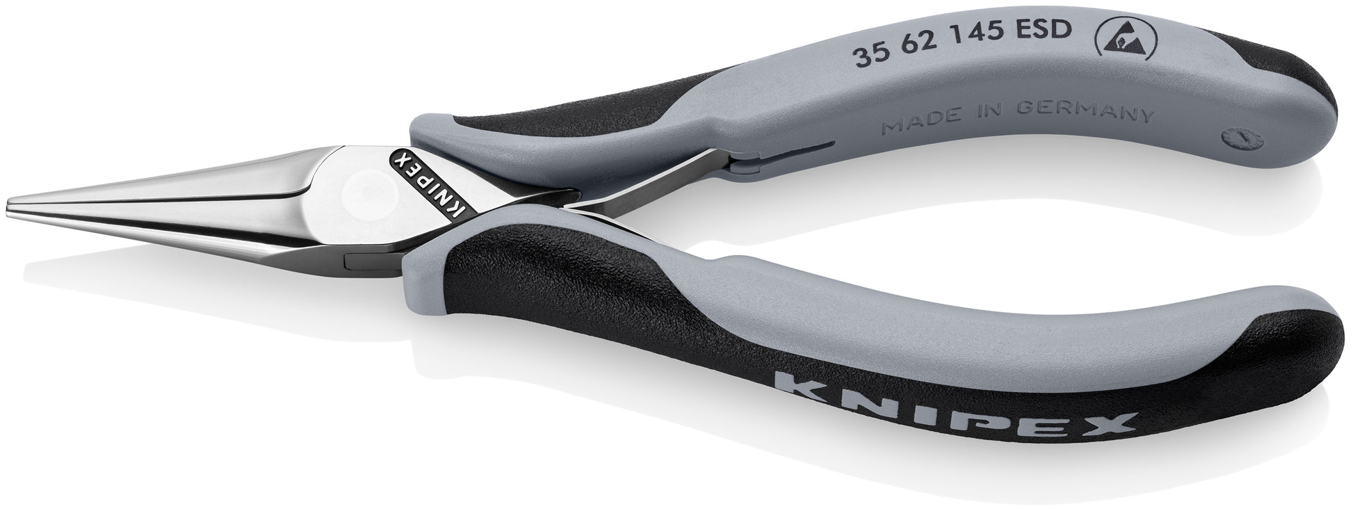Knipex 35 62 145 ESD Electronics Pliers-Half Round Tips-ESD Handles - image 2