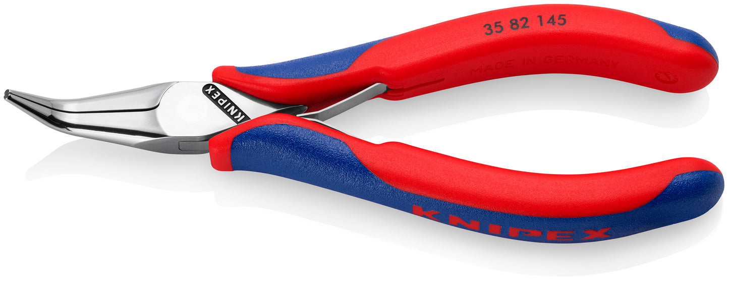 Knipex 35 82 145 Electronics 45° Angled Pliers-Half Round Tips - image 2
