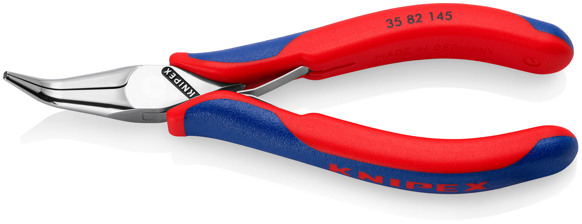 Knipex 35 82 145 Electronics 45° Angled Pliers-Half Round Tips - image 2