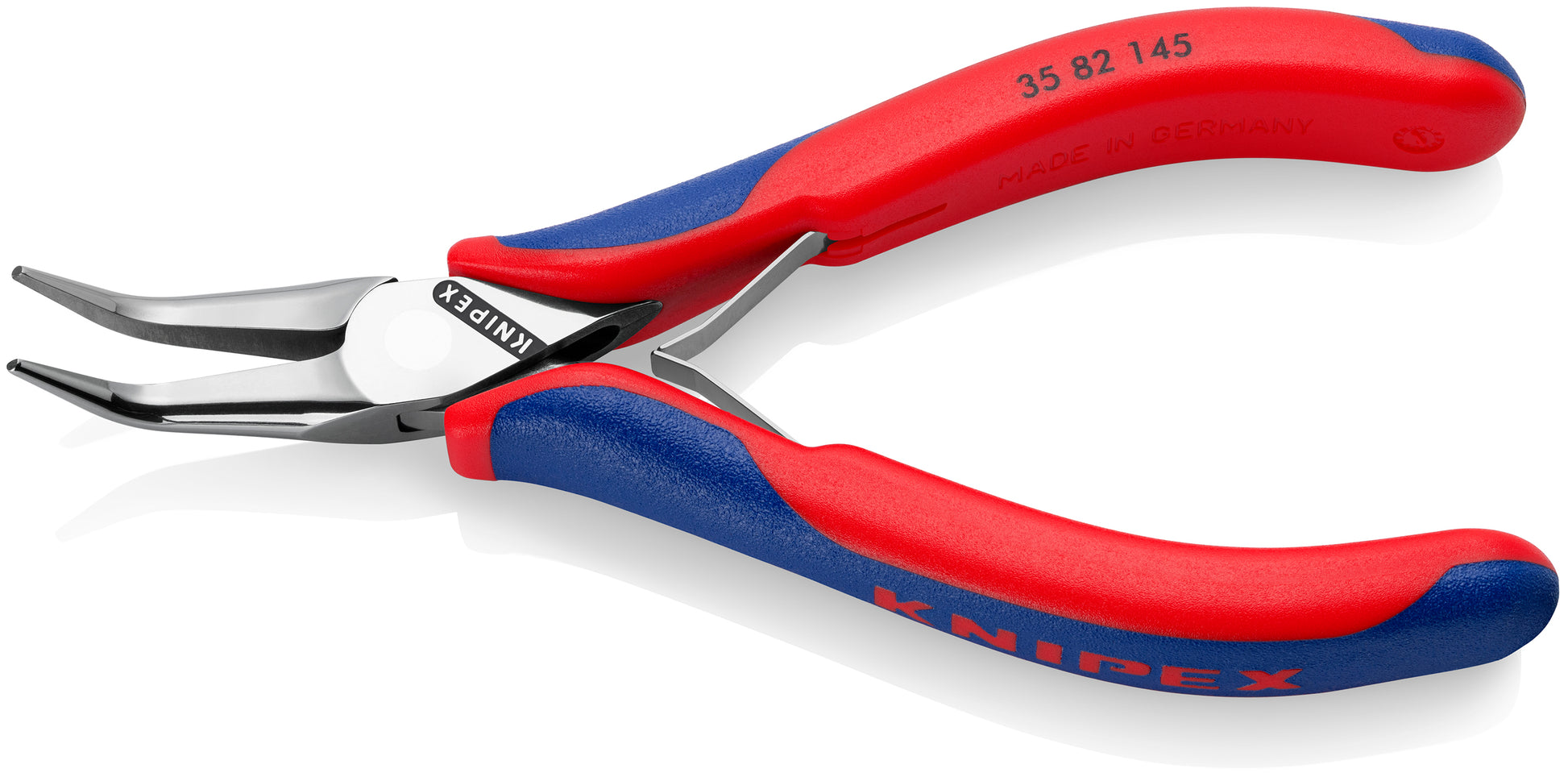 Knipex 35 82 145 Electronics 45° Angled Pliers-Half Round Tips - image 3