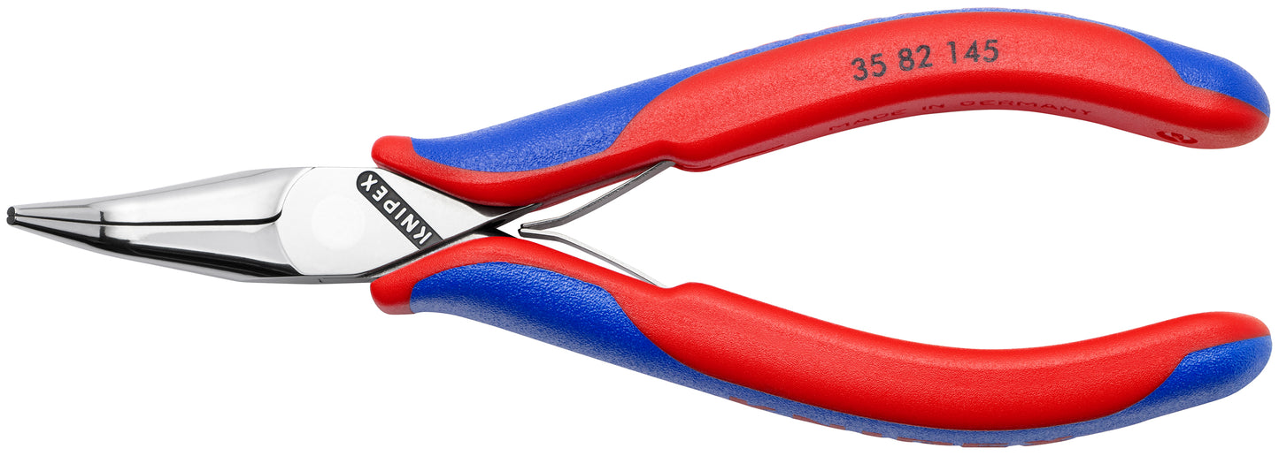 Knipex 35 82 145 Electronics 45° Angled Pliers-Half Round Tips - KNIPEX Tools