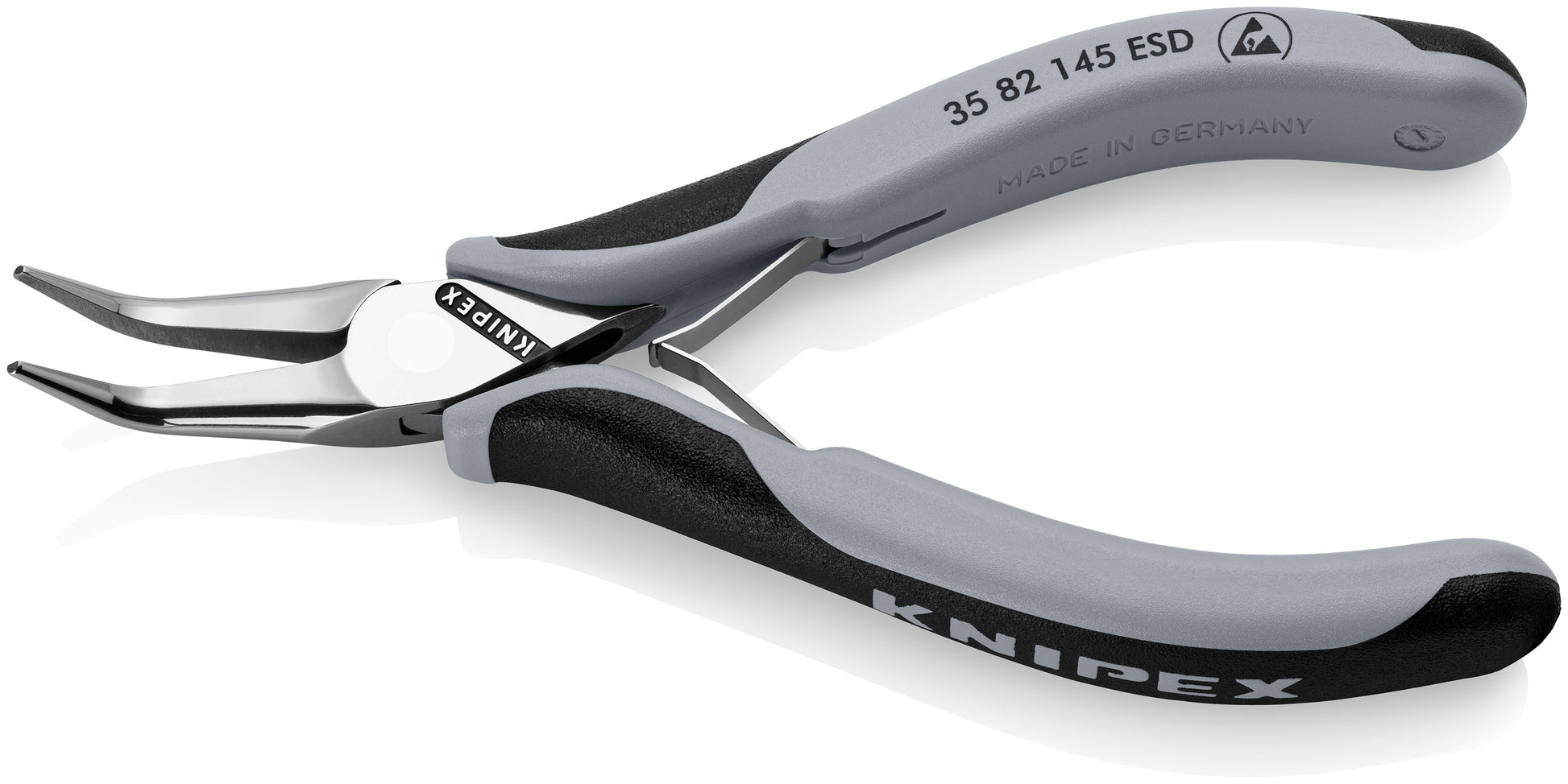 Knipex 35 82 145 ESD Electronics 45° Angled Pliers-Half Round Tips-ESD Handles - image 3